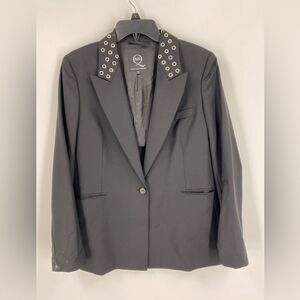 McQ by Alexander McQueen Eyelet Collar Blazer M